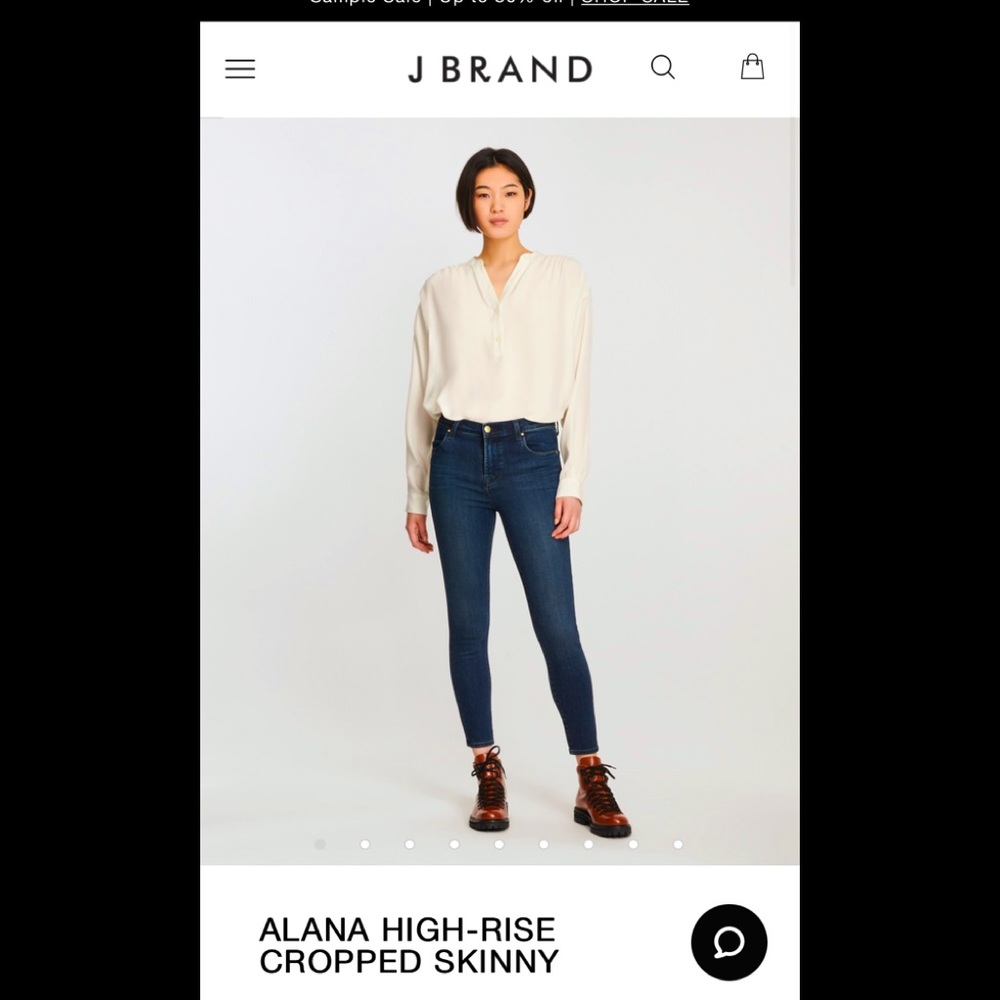 WORN 1X‼️ JBRAND “ALANA” CROP HI-RISE SKINNY 👖‼️